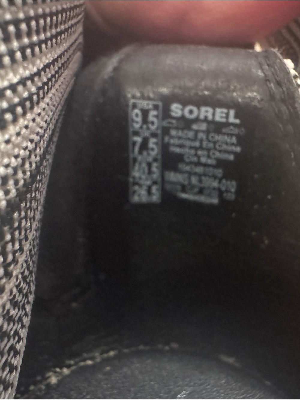 Sorel Women's White Platform Sandal with Black Sole and Striped Elastic Ankle - Picture 6 of 6